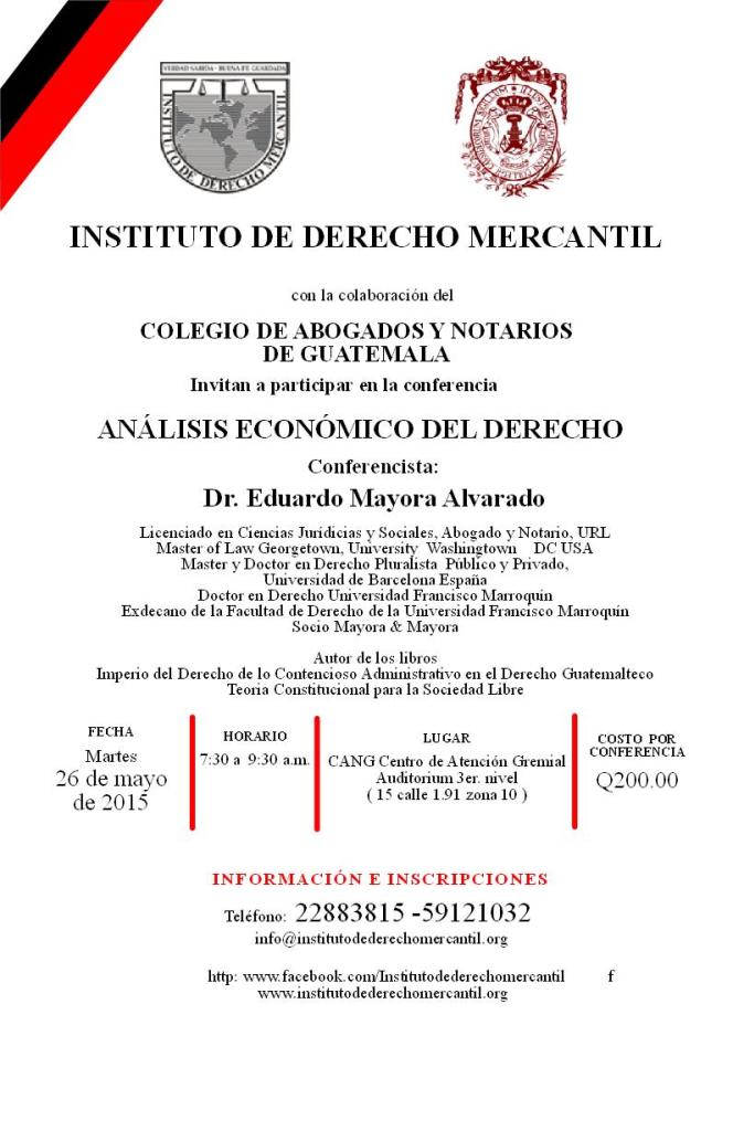 ANALISIS ECONOMICO DEL DERECHO 2015