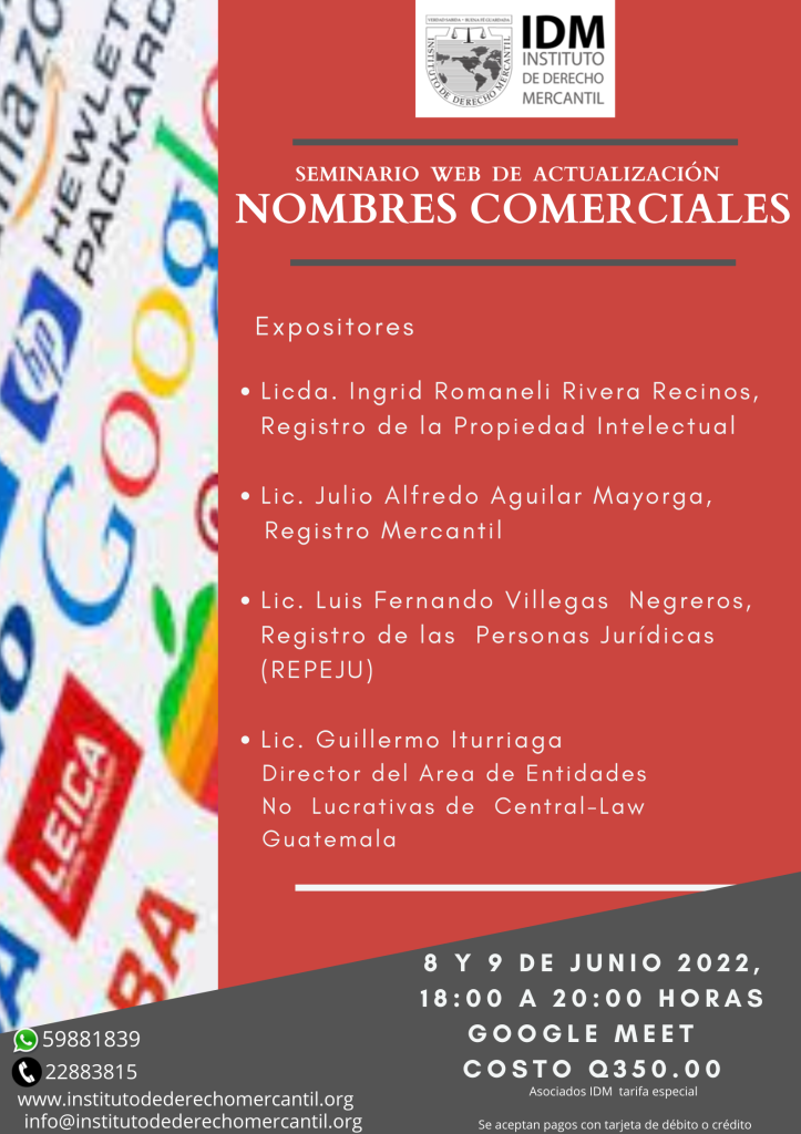 Actualización de nombres comerciales